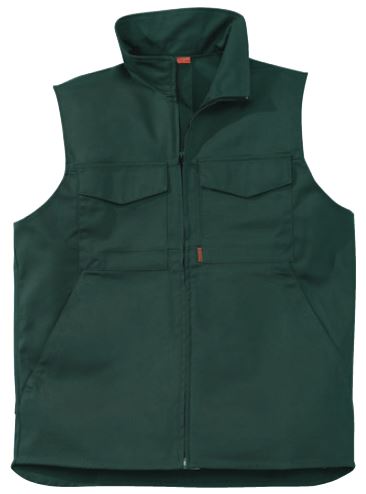 gilet colmontant fermetureglissiere coton polyester 0a6 vert bleu gris