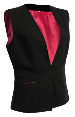 gilet dame bor noir 