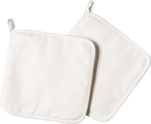 manique 20x20cm double nappage bachette blanche pm9m