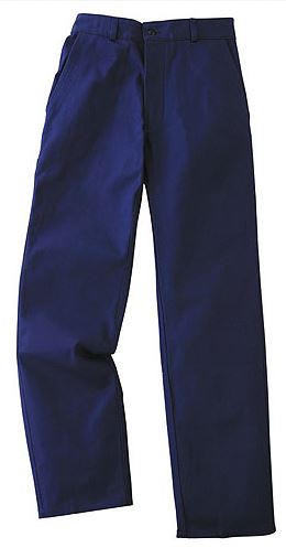 pantalon h ceinture passants polycoton 36a60 bleufonce