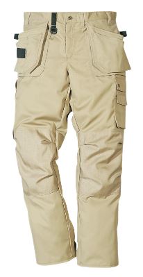 pantalon pro multipoches beige