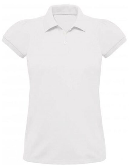 polo femme blanc 100 coton demi manche XS XXL