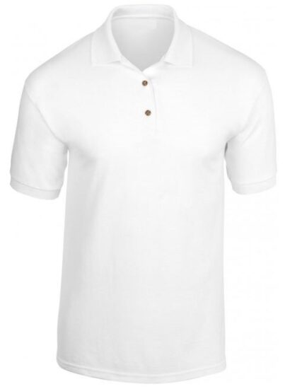 polo homme blanc 50coton 50polyester S XXL