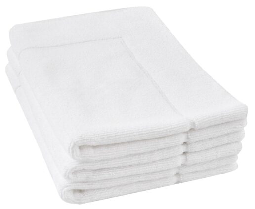 tapis de sol blanc coton eponge