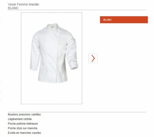 veste cuisine femme blanc manilleinformation2